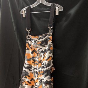 Parachute Landing Jumpsuit - Orange Camo